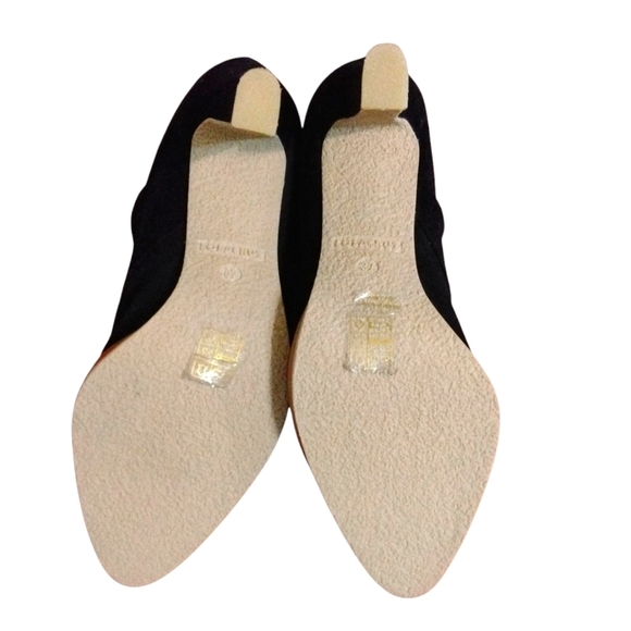 NEW Lolacruz Lure Black Suede Ankle Boots Platform Heeled Booties Size 7 - Picture 8 of 11